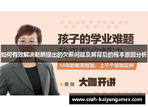 如何有效解决赵鹏提出的欠薪问题及其背后的根本原因分析