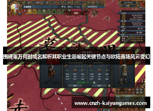 围绕莱万何时成名解析其职业生涯崛起关键节点与欧陆赛场风云变幻